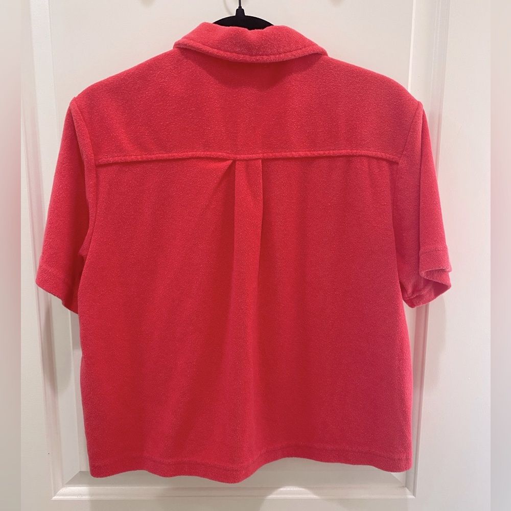 NWOT Z SUPPLY Resort Loop Terry Shirt Strawberry Color - Picture 4 of 4